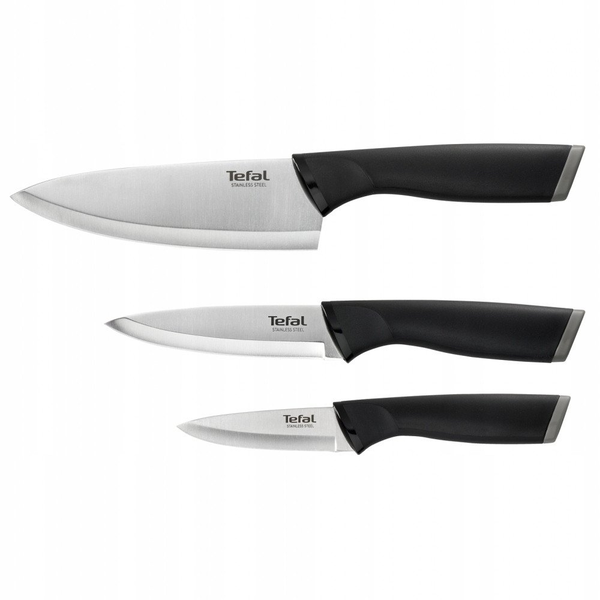 Kitchen knife set TEFAL Comfort, black, 9cm, 12cm, 15cm, 3 pcs.