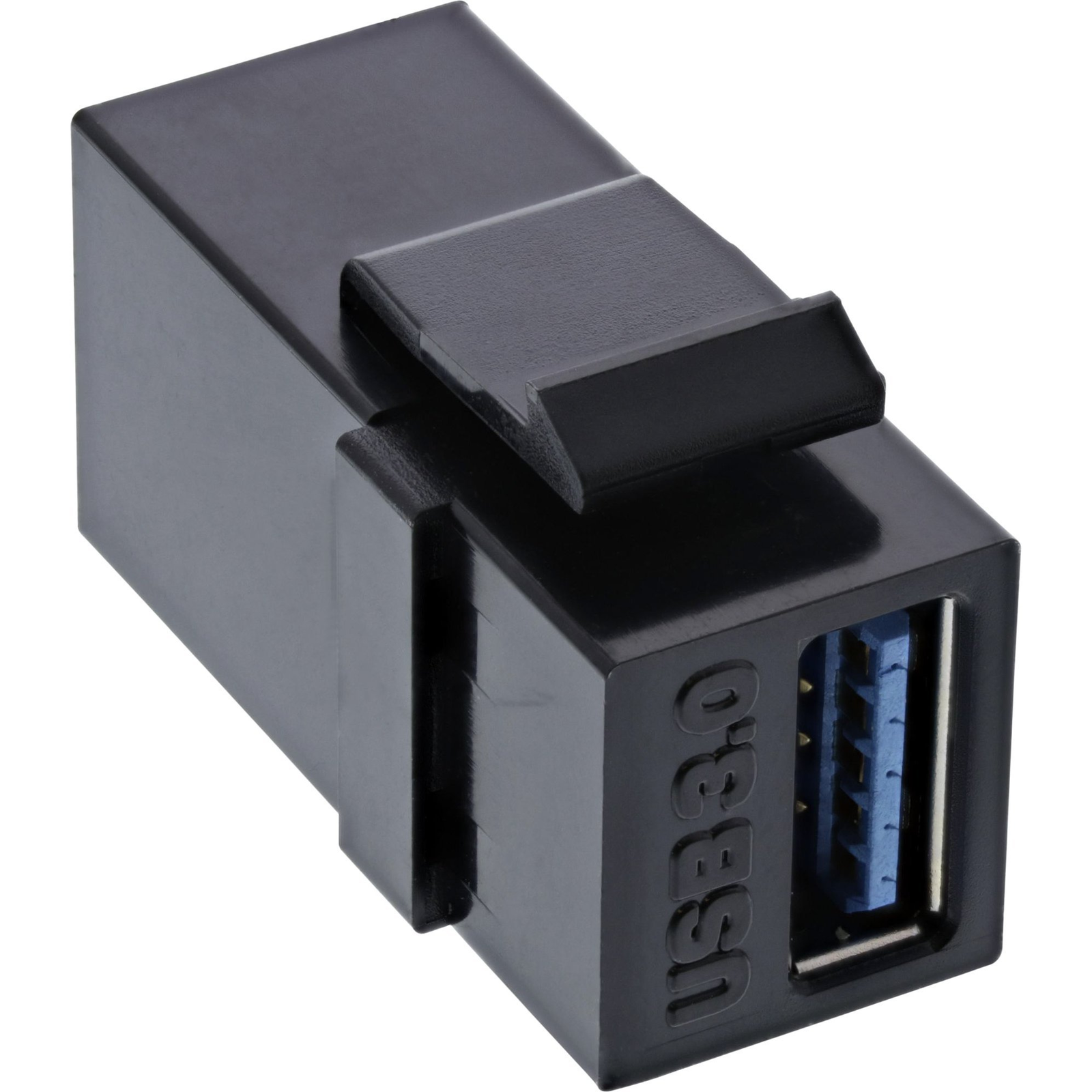 InLine 76202L csatlakozó átlakító USB 3.1 (Gen.1) A female USB A típus Fekete (76202L)