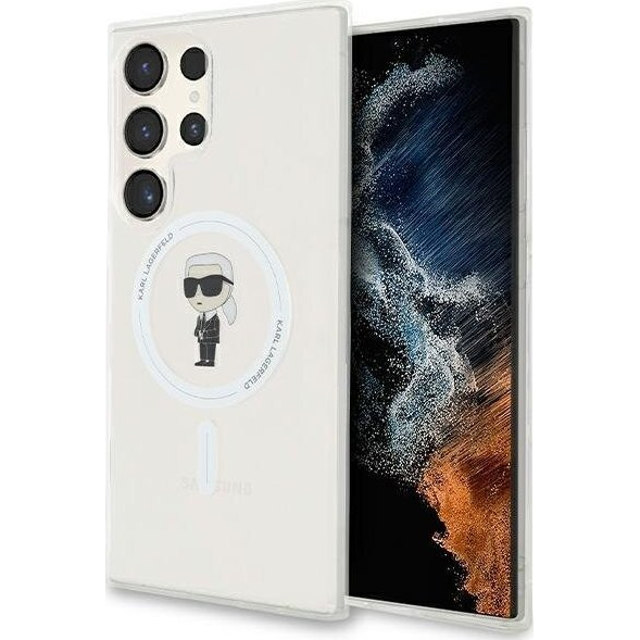 Karl Lagerfeld IML Ikonik S24 Ultra MagSafe tok, átlátszó KLHMS24LHFCKNOT (KLD1948)