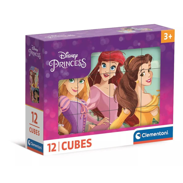 Clementoni Obrázkové kostky 12 dílků Princezny
