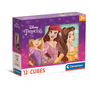 Clementoni Obrázkové kostky 12 dílků Princezny