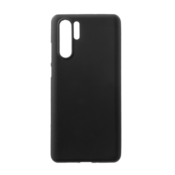 Szilikon telefonvédő (matt) FEKETE [Huawei P30 Pro] (5996457852888)