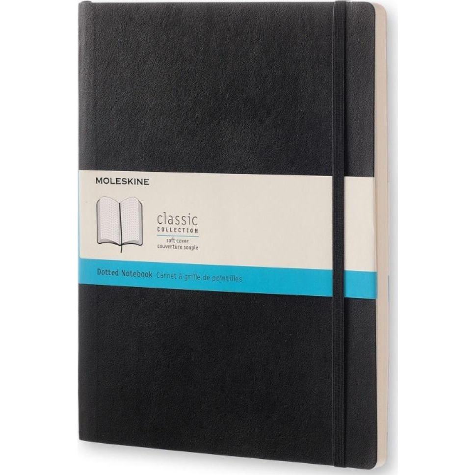 Moleskine Notesz Qp624 Puha Fekete XL Pontozott (351584)
