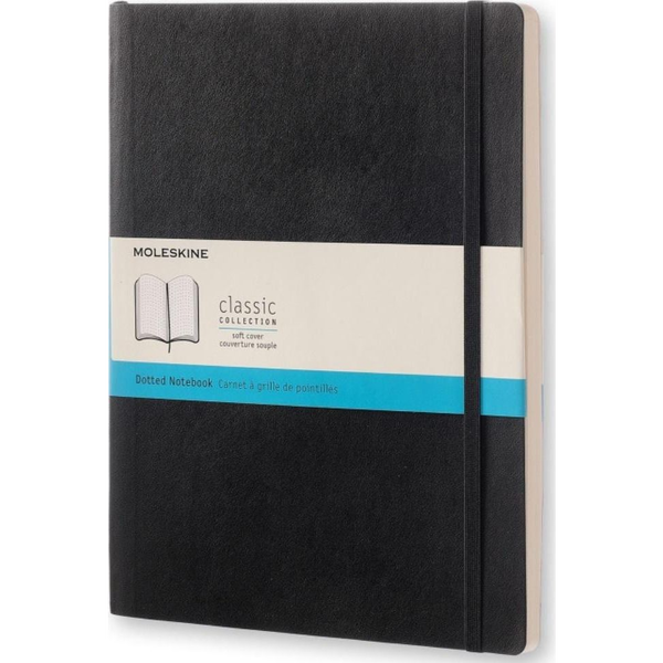 Moleskine Notesz Qp624 Puha Fekete XL Pontozott
