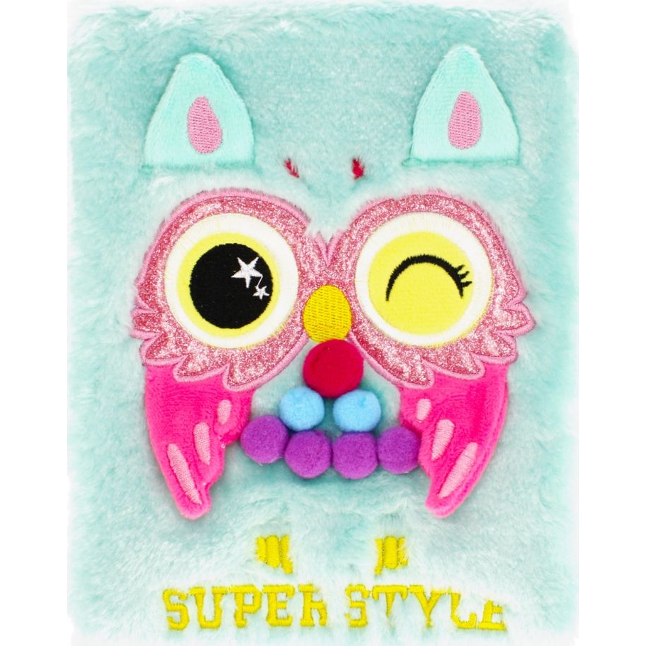 Starpak Baglyos Szőrmés Napló - 15 x 21 cm - Super Style 481254 (STK NOT99)