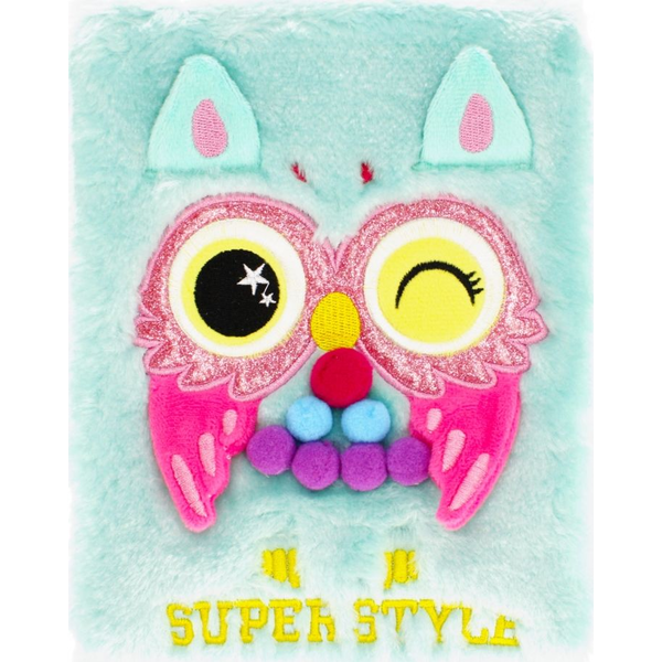Starpak Baglyos Szőrmés Napló - 15 x 21 cm - Super Style 481254