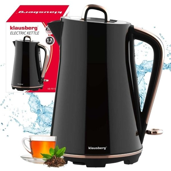 Klausberg KB-9015 Fierbător electric de apă 1,7 L din oțel inoxidabil