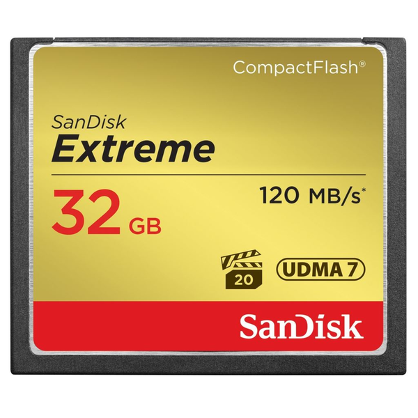 Paměťová karta SANDISK Extreme CF 32GB Compact Flash 120/85