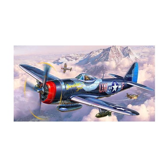 Revell P-47 M Thunderbolt vadászrepülőgép műanyag modell (1:72) (MR-63984)