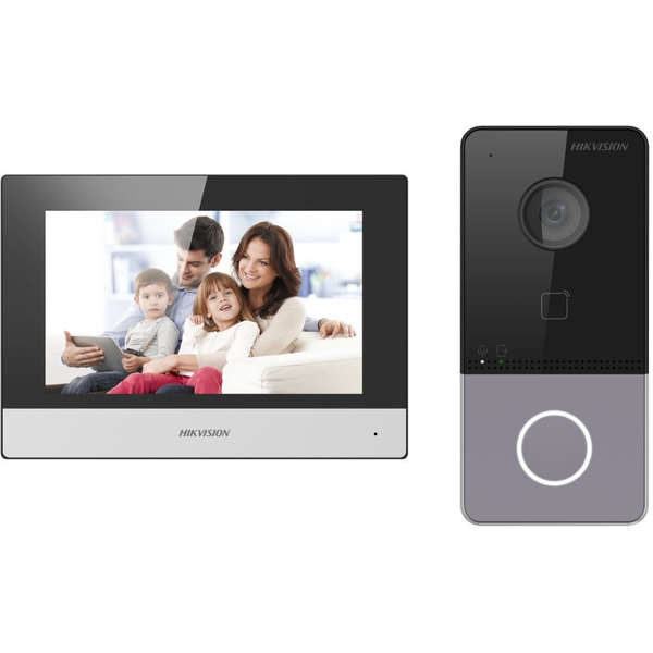 Drátový videotelefon Hikvision s dotykovou obrazovkou a čtečkou karet