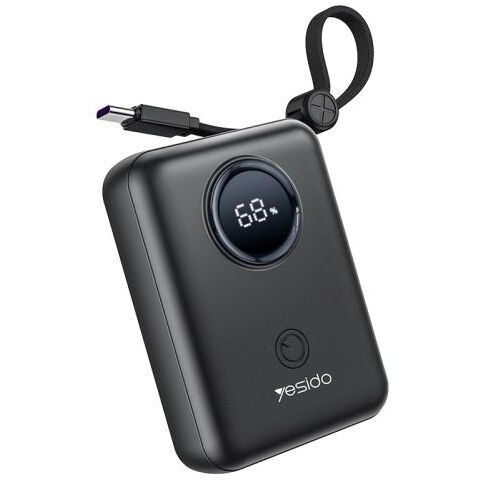 Yesido YP64 10000 mAh Power Bank 22.5W fekete