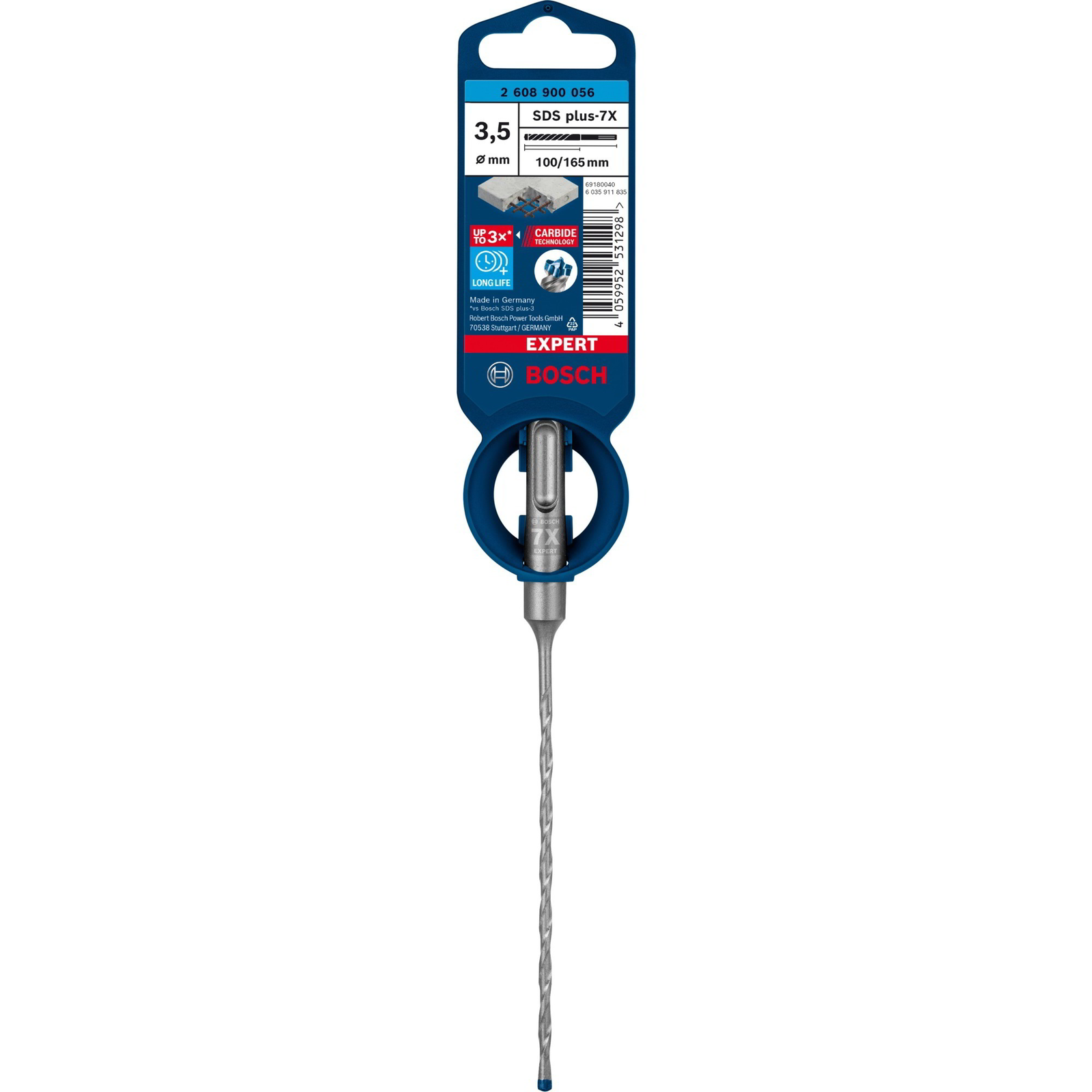 Bosch Ø 3,5 x 100/165mm Expert SDS Plus-7X Beton fúrószár (2608900056)