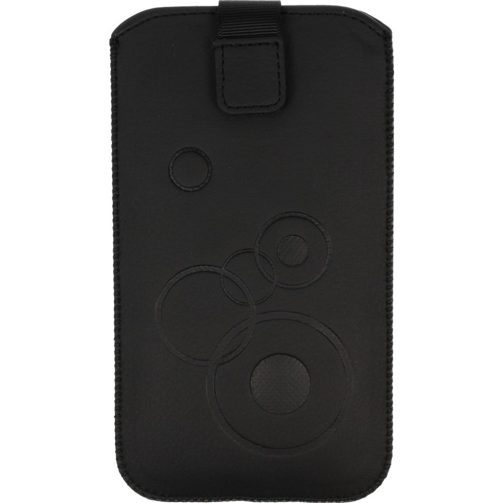 Apple iPhone XR DEKO Kihúzós Bőrtok - Fekete (7550)