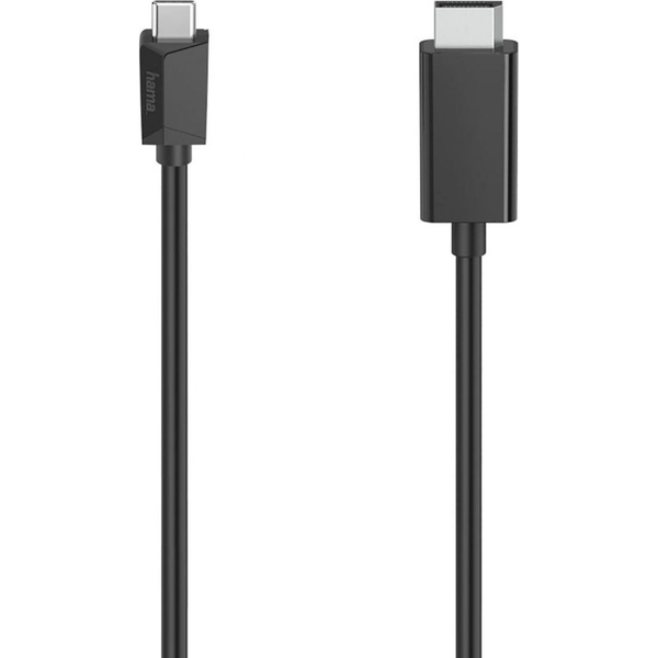 Hama 00200717 videokabel adapter 1,5 m USB Type-C DisplayPort Sort