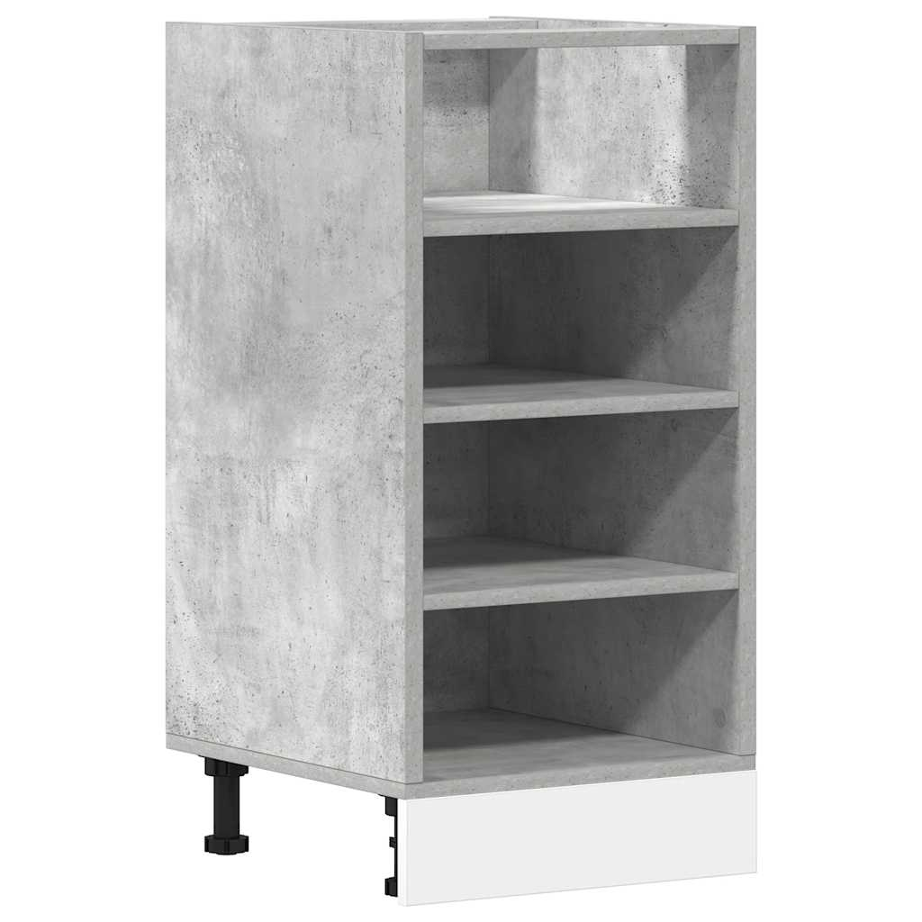 betonszürke szerelt fa alsószekrény 40x44,5x81,5 cm (854205)