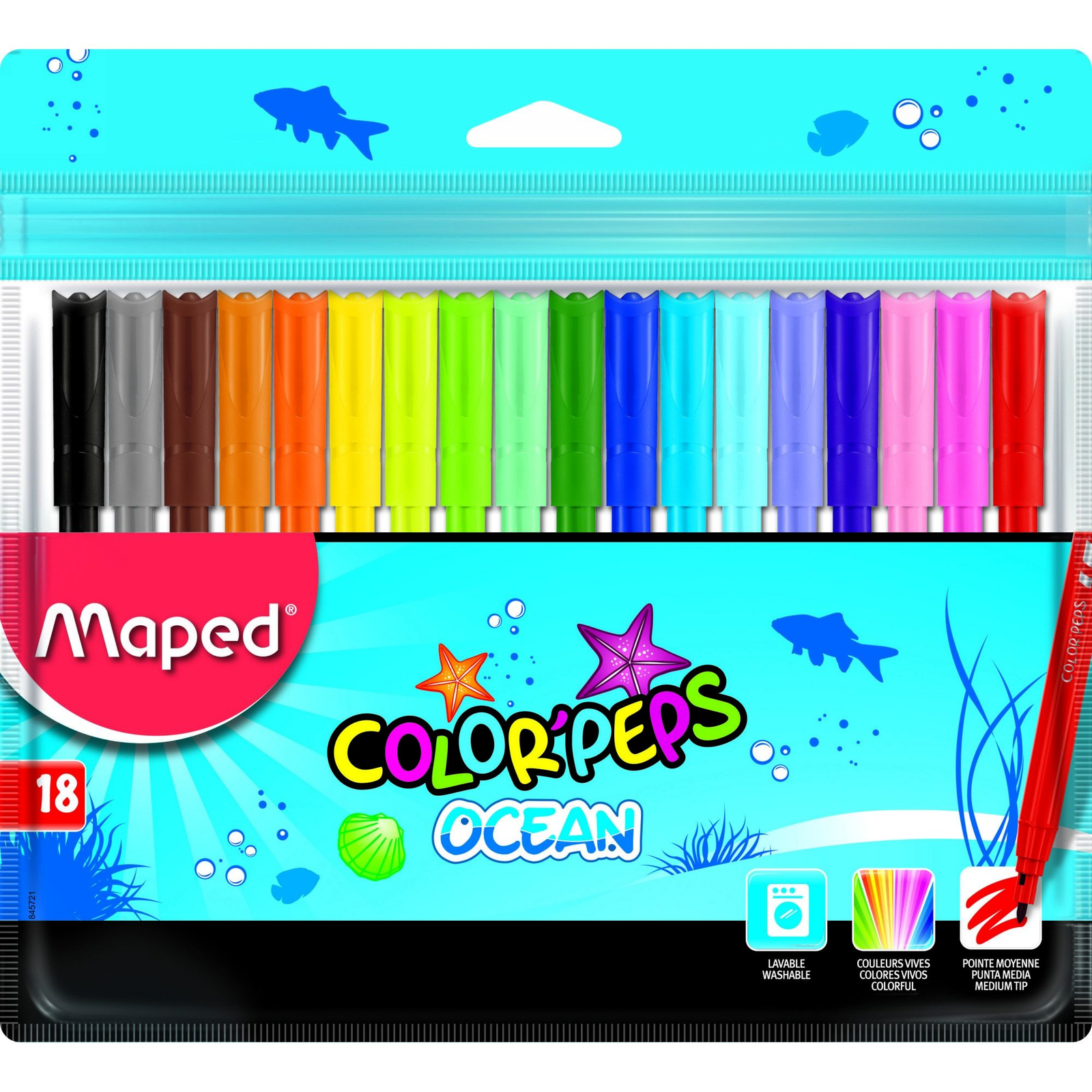 Maped Color'Peps Ocean 2 mm Filctoll készlet -18 szín (845721)