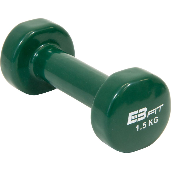 Enero Fit Kézi Súlyzó, 1,5 Kg Vinyl Bevonat, Zöld-Fit