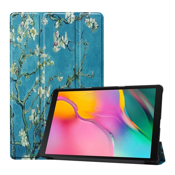 Samsung Galaxy Tab A 10.1 (2019) SMT510 / T515, mappa tok, virág minta