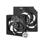 ARCTIC F12 PWM PST Кутия на компютър Вентилатор 12 см Черен 5 броя