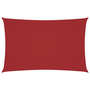 piros téglalap alakú oxford-szövet napvitorla 2 x 4,5 m