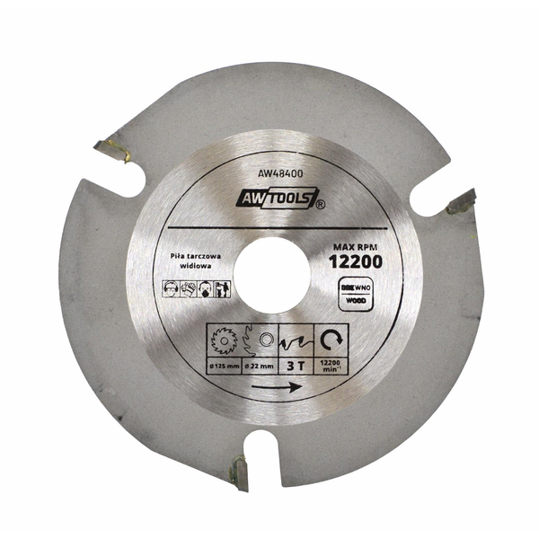 KOTÚČOVÁ PILKA TCT 125mmx22x3z AWTOOLS