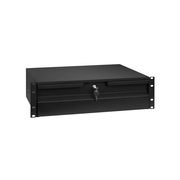 Stalflex rack szekrény fiók 3U 19" fekete (RD19-3U-B)