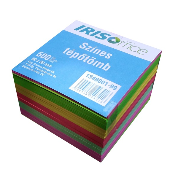 IRISOffice 80x80x50mm színes kockatömb (1348001-99)