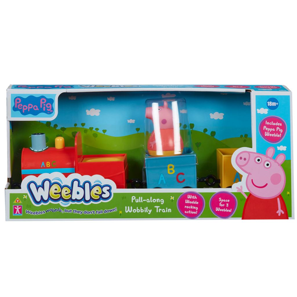 Weebles Peppa malac vonat, figurával (PEP07482 / 5029736074821) (5029736074821)