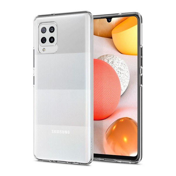 SPIGEN LIQUID CRYSTAL szilikon telefonvédő (közepesen ütésálló, légpárnás sarok) ÁTLÁTSZÓ [Samsung Galaxy A42 5G (SM-A425F)] (ACS02114)