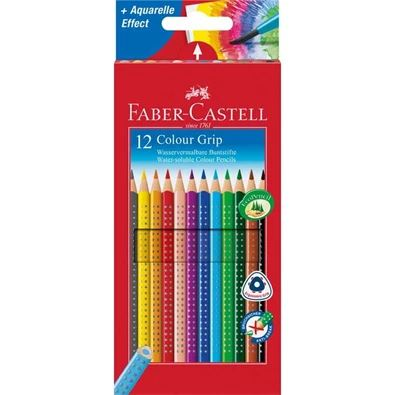 Faber-Castell Grip 2001 12db-os vegyes színű színes ceruza (P3033-1791) (P3033-1791)