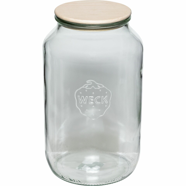 WECK 121452 Konyhai üveg tároló fa fedővel 3,0L