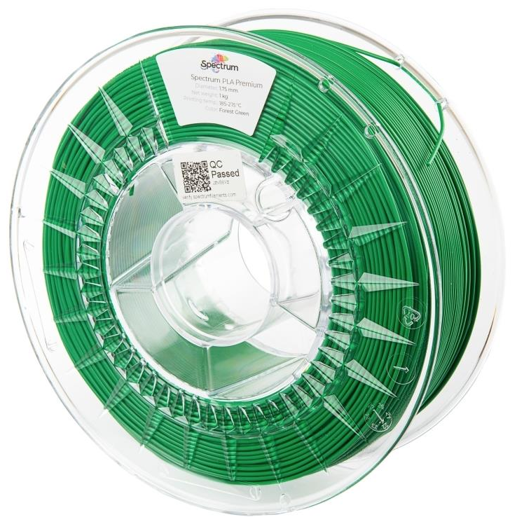 Spectrum 3D nyomtatószál, Premium PLA, 1,75 mm, Forest Green, 1 kg (80004)