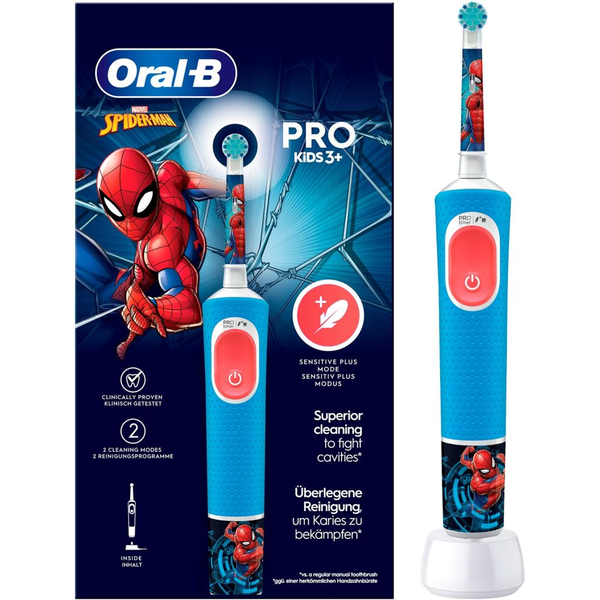 Braun Oral-B Vitality PRO 103 Kids Spiderman elektromos fogkefe (8006540773116 / 8006540772768)