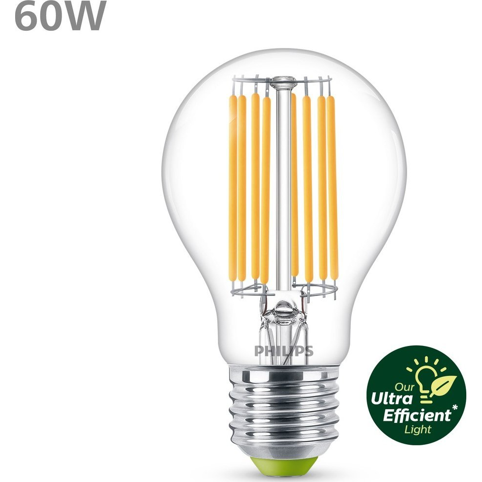 Philips 8720169283886 LED EEK A (A - G) E27 4 W = 60 W Melegfehér 3 db (929003623593)