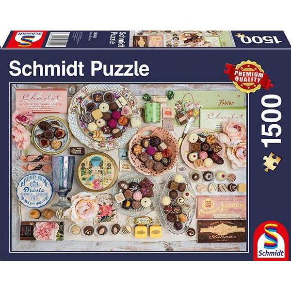 Puzzle Schmidt Spiele Schmidt 1500 dílků Puzzle 1500 Čokolády G3 108731
