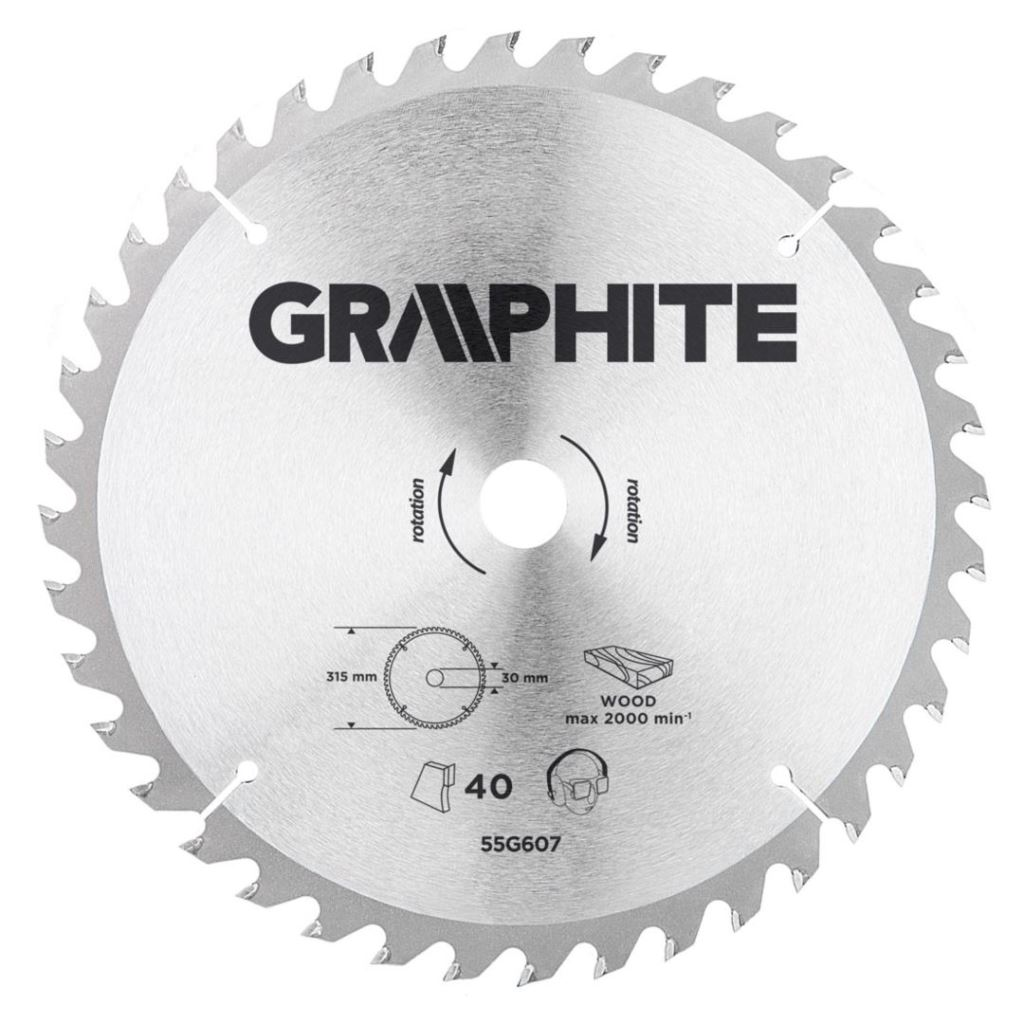 Graphite körfűrészlap átmérő: 315mm (55H607) (55H607)