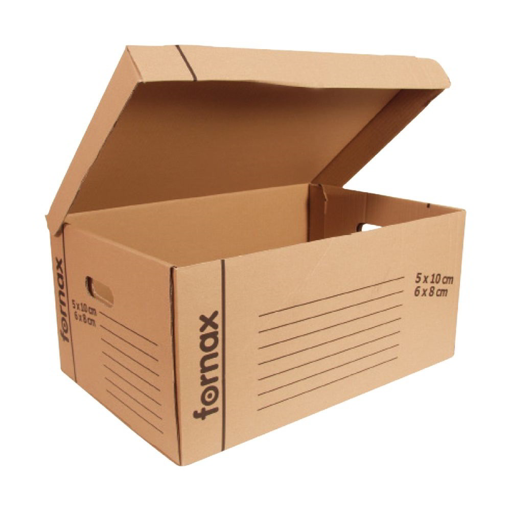 Fornax 54x36x25,3cm Archiváló konténer - Natúr/szürke (41280)