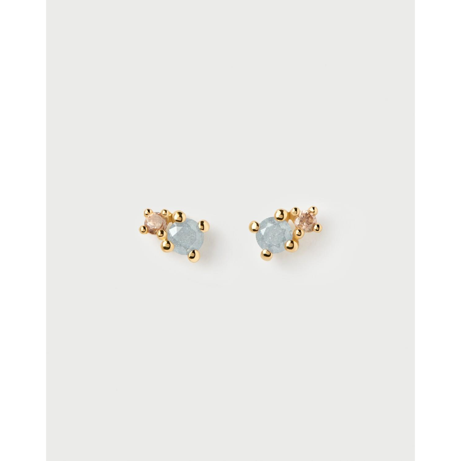 PDPAOLA AR01-C68-U Fog Stud aranyozott fülbevaló (Ag 925/1000, 0,96 g) (8435511759031)