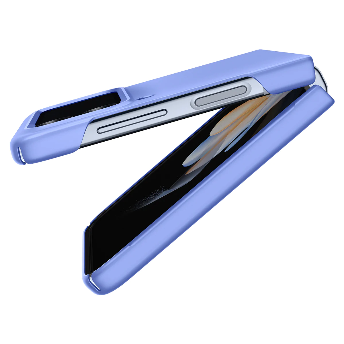 Spigen Airskin Samsung Galaxy Z Flip 4 Szilikon Tok - Sötétkék (ACS05172)
