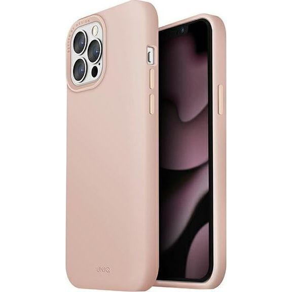 Uniq Lino Hue Apple iPhone 13 Pro Max, MagSafe szilikon tok, rózsaszín (UNIQ512PNK)