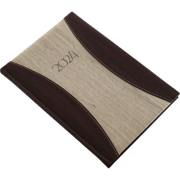 Realsystem 2024-es PrémiumA B5 heti beosztású határidőnapló drapp (9612-77) (9612-77)