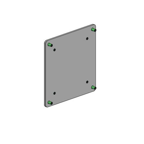 Ergonomic Solutions SpacePole POS SPV3304-02 tartozék pénztári rendszerhez Fekete Fém (SPV3304-02)