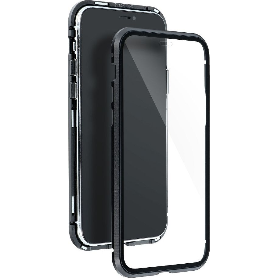 Samsung G996F Galaxy S21+ mágneses, 2 részes hátlap előlapi üveggel - Magneto 360 - fekete (5903396104909)