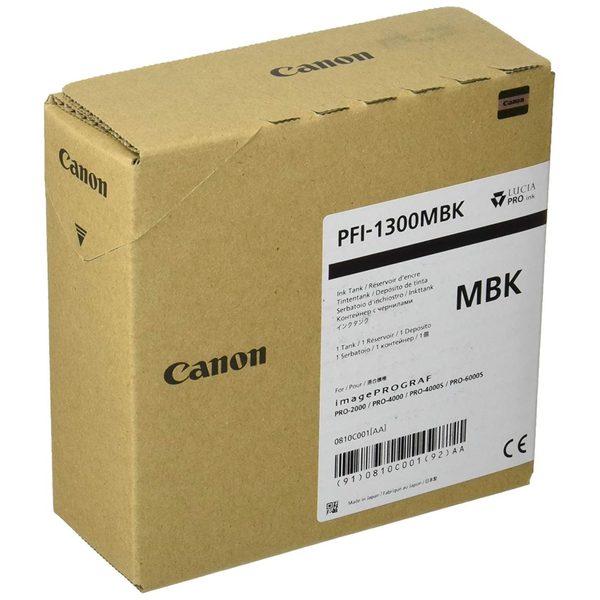 Canon PFI-1300MBK blækpatron Original Sort