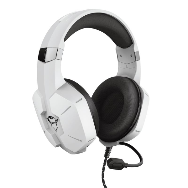 Trust GXT 323W Carus Headset Ledningsført Spil Hvid