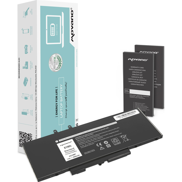 Bateria Movano Bateria 4GVMP do Dell Latitude 5400 5500 5510