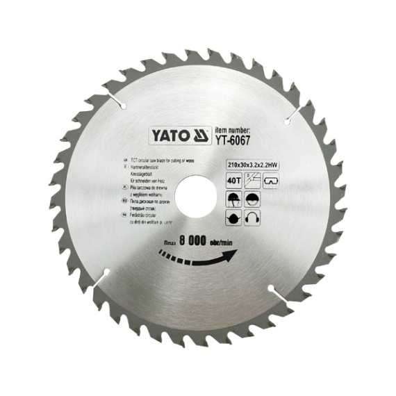 YATO KÖRFŰRÉSZ 210x30mm 40 FOGÚ (YT-6067)