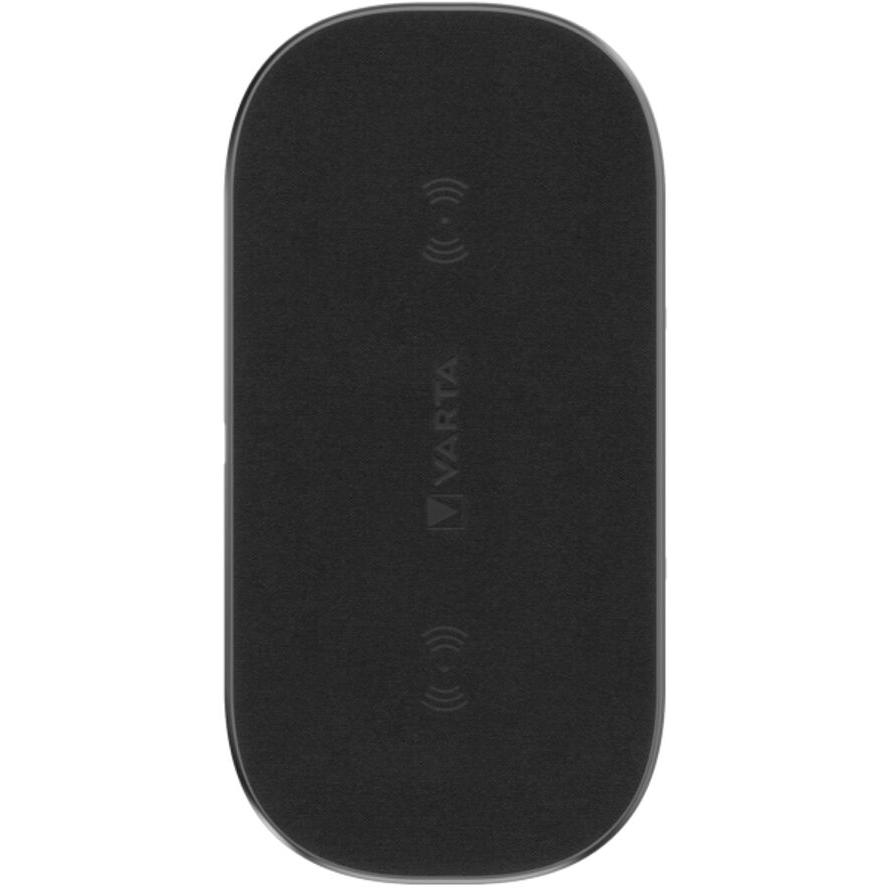 Varta 57906 101 111 mobiltelefon töltő Univerzális Fekete USB Vezeték nélkül tölthető Gyorstöltés Beltéri (57906101111)