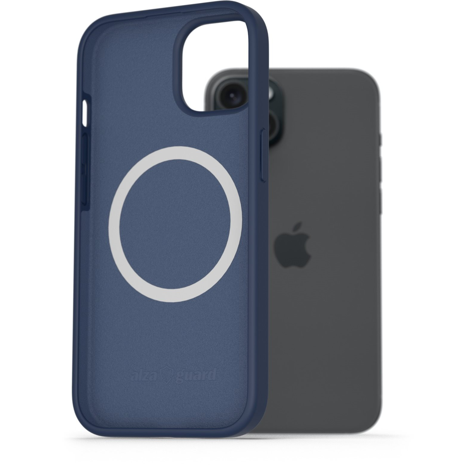 AlzaGuard Silicone Case Compatible with Magsafe iPhone 15 Plus kék tok (AGD-PCMS21L)