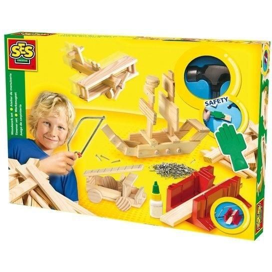 SES Creative Children's Woodwork Set de Luxe